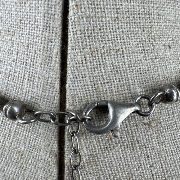 SILPADA Sterling Silver Soursop Leaf Pendant Waxed Cotton Cord Necklace N2100 - Picture 10 of 16